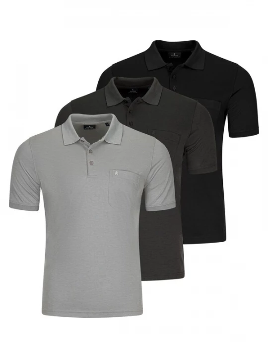 Foto van product Ragman Shirt 'Basic' rookgrijs