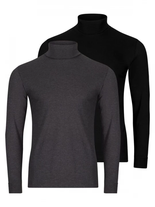 Foto van product Ragman Shirt 'Basic' rookgrijs