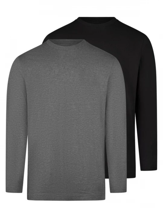 Foto van product Ragman Shirt 'Basic' rookgrijs
