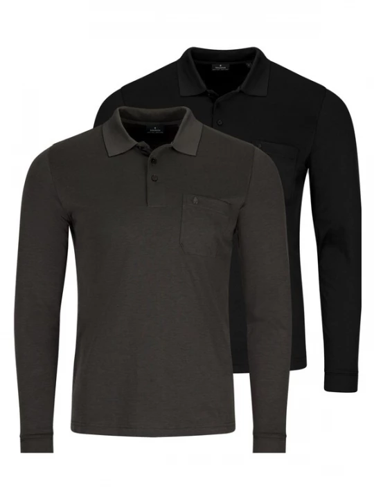 Foto van product Ragman Shirt 'Basic' rookgrijs
