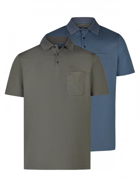 Foto van product Ragman Shirt 'Basic' rookgrijs
