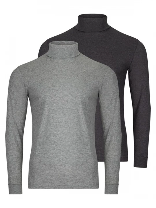 Foto van product Ragman Shirt 'Basic' zilvergrijs