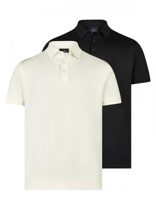 Foto van product Ragman Shirt 'Basic' zwart gemêleerd