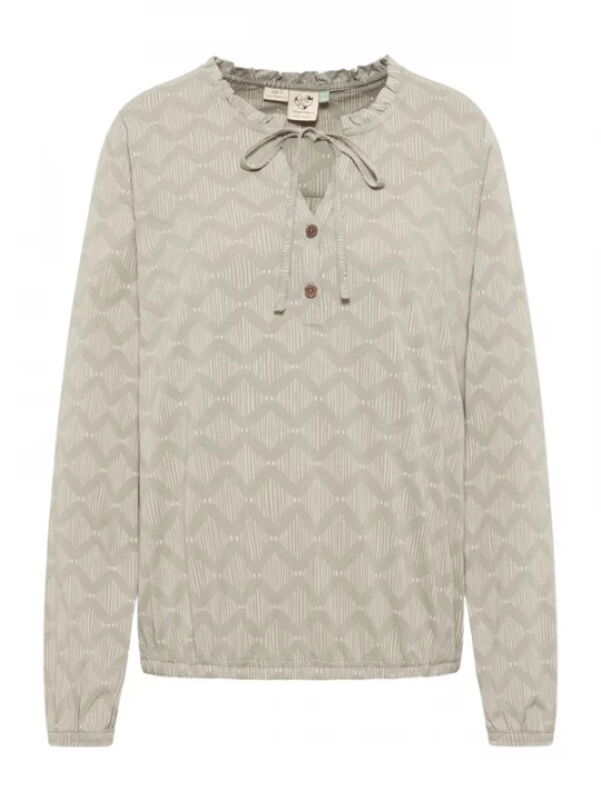 Foto van product Ragwear Blouse 'ONELIA PRINT ORG' beige / groen