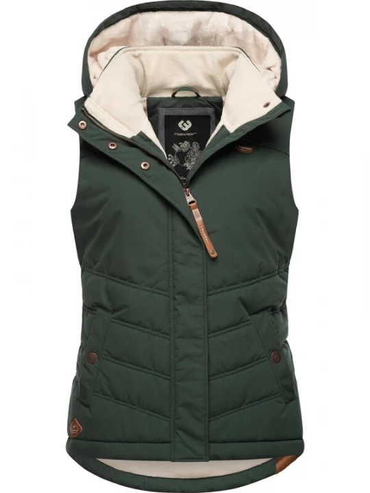 Foto van product Ragwear Bodywarmer 'Hesty' crème / donkergroen