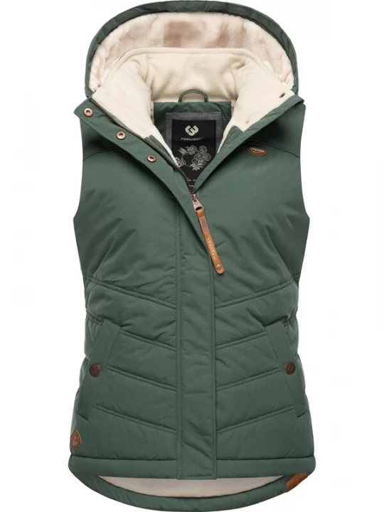 Foto van product Ragwear Bodywarmer 'Hesty' lichtbeige / bruin / donkergroen