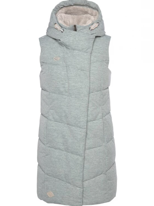 Foto van product Ragwear Bodywarmer 'Pavla' lichtgrijs / wit gemêleerd