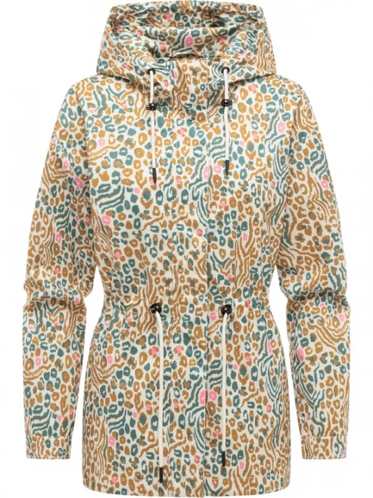 Foto van product Ragwear Functionele jas 'Eddens' cyaan blauw / pueblo / rosa / wit