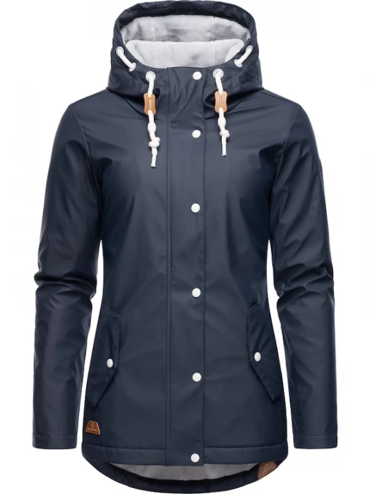 Foto van product Ragwear Functionele jas 'Marge' navy / lichtgrijs