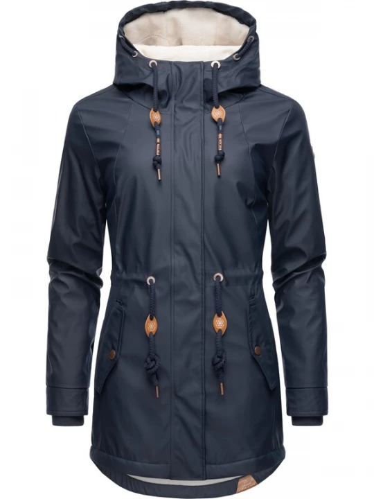 Foto van product Ragwear Functionele jas 'Monadis Rainy' navy / bruin / wit