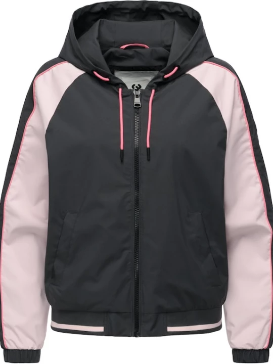 Foto van product Ragwear Functionele jas 'Nicandra' donkergrijs / lichtroze