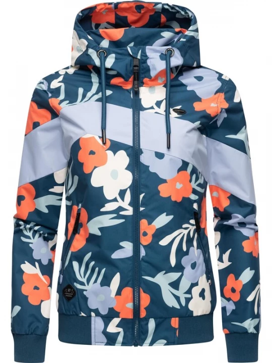 Foto van product Ragwear Functionele jas 'Nuggie' lichtblauw / petrol / oranje / wit
