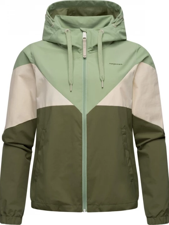 Foto van product Ragwear Functionele jas 'Rochele' beige / olijfgroen / pastelgroen