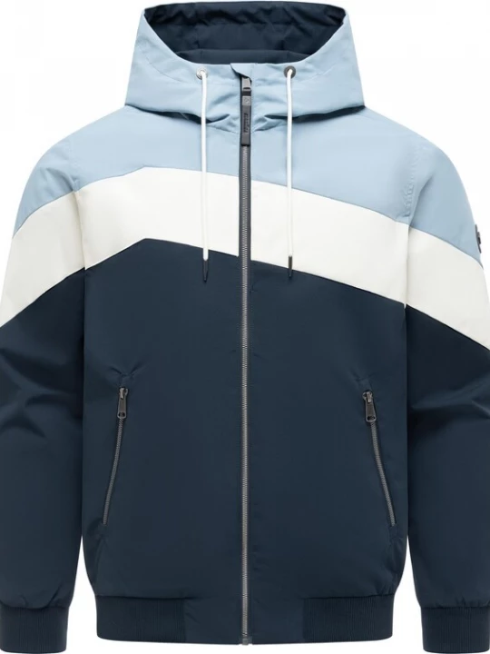 Foto van product Ragwear Functionele jas 'Stewie Block Youmodo' navy / lichtblauw / wit