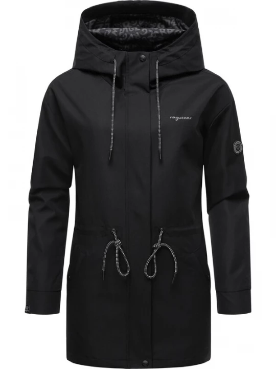 Foto van product Ragwear Functionele jas 'Urbanna Remake' zwart / wit