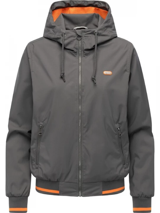 Foto van product Ragwear Functionele jas 'Youmodo' stone grey / oranje