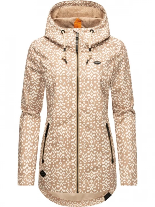 Foto van product Ragwear Functionele jas 'Zuzka' donkerbeige / wit