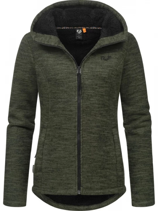 Foto van product Ragwear Gebreid vest 'Lyshka' olijfgroen / zwart