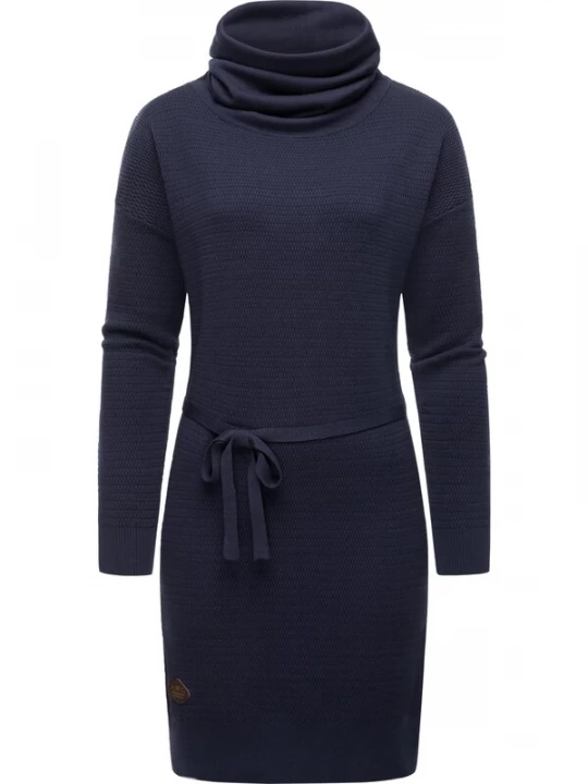 Foto van product Ragwear Gebreide jurk 'Babett' donkerblauw / bruin