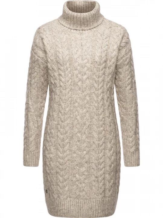 Foto van product Ragwear Gebreide jurk 'Janna' beige gemêleerd