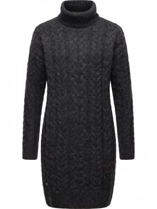 Foto van product Ragwear Gebreide jurk 'Janna' donkergrijs