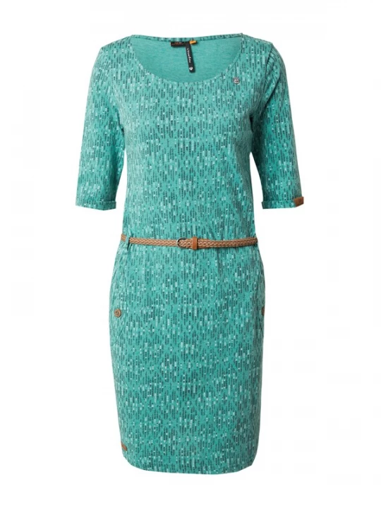 Foto van product Ragwear Jurk 'Tannya Essence' navy / jade groen / wit