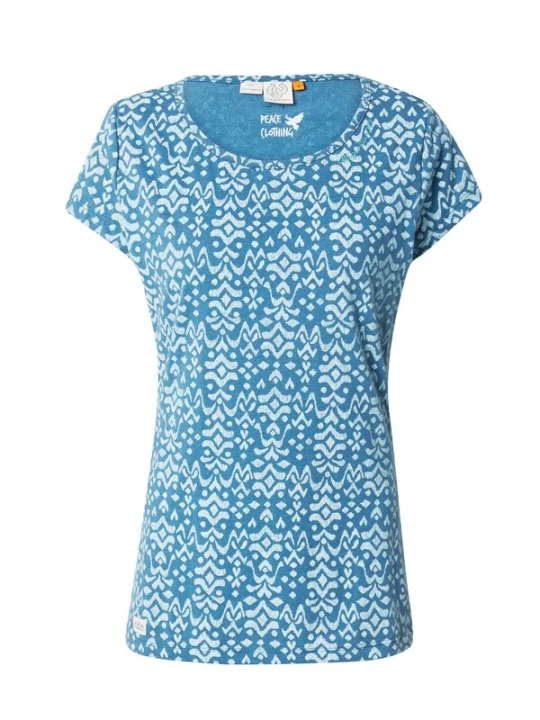 Foto van product Ragwear Shirt 'MINTT IKAT' blauw / offwhite