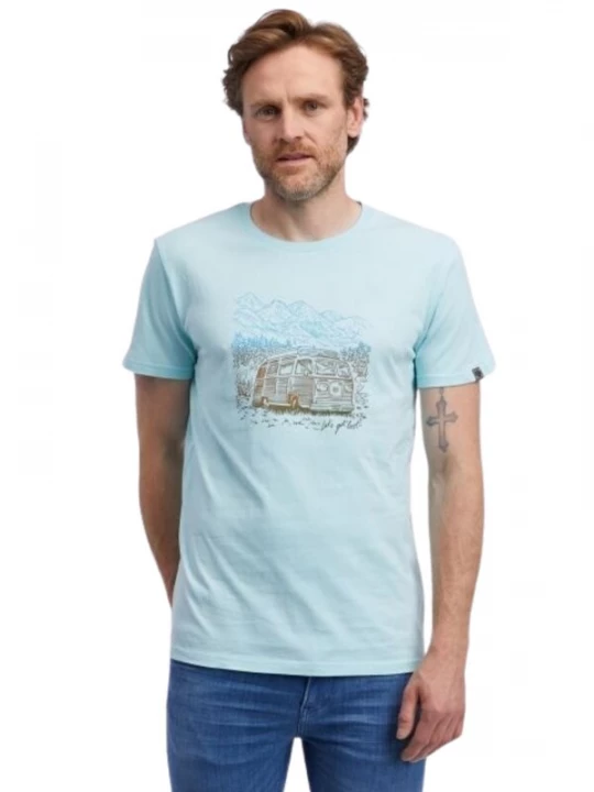 Foto van product Ragwear Shirt 'Roggero' blauw / lichtblauw / bruin