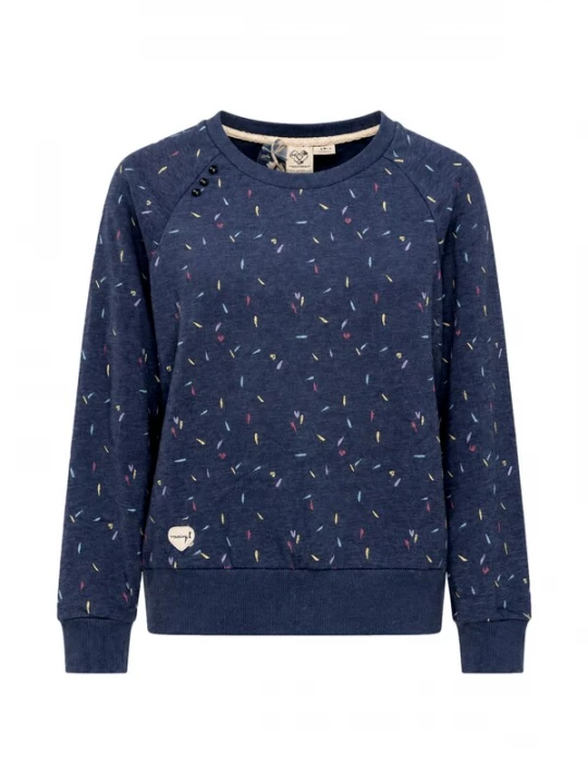 Foto van product Ragwear Sweatshirt 'Johanka Organic' lichtblauw / donkerblauw / geel / pink