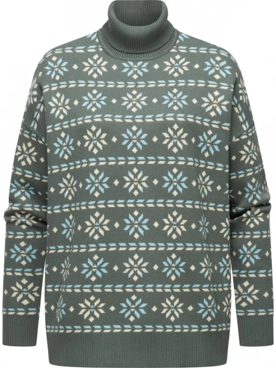 Foto van product Ragwear Trui 'Danika' beige / lichtbeige / donkergroen