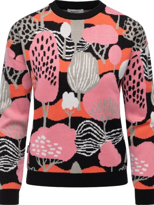 Foto van product Ragwear Trui 'Treenara' oranje / rosa / zwart / wit