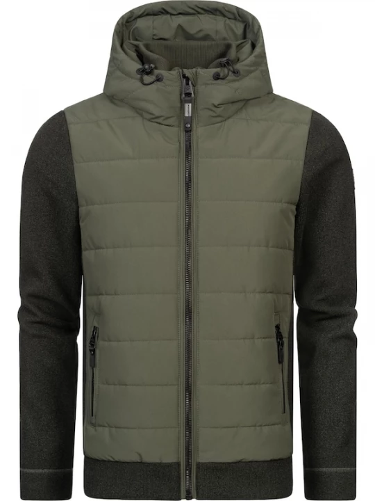 Foto van product Ragwear Tussenjas 'Doryan' donkergrijs / olijfgroen