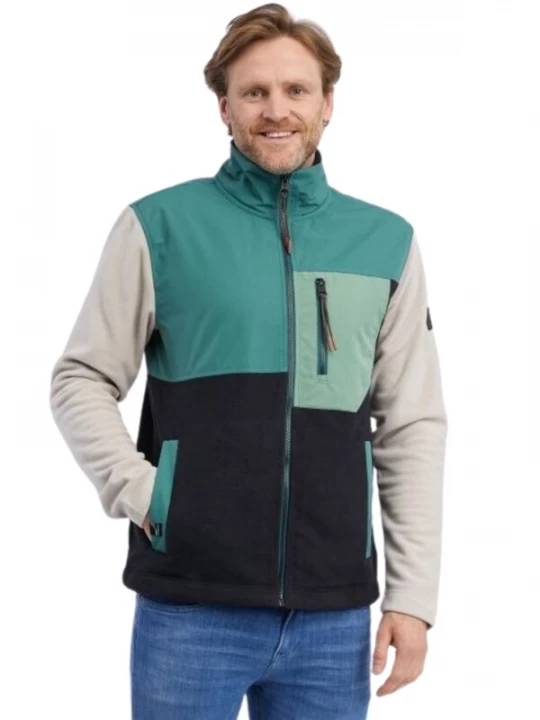 Foto van product Ragwear Tussenjas 'Flettcher' beige / jade groen / zwart