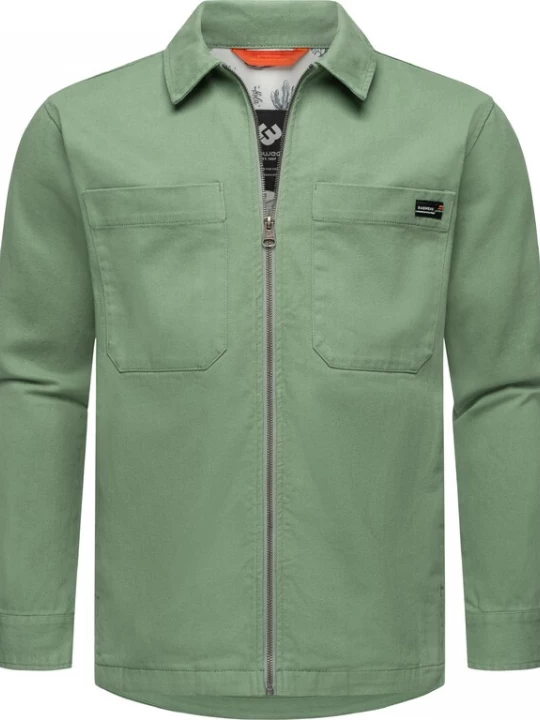 Foto van product Ragwear Tussenjas 'Liwty' groen / bloedrood / zwart / wit
