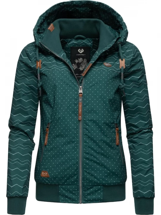 Foto van product Ragwear Tussenjas 'Nuggie' bruin / donkergroen / wit