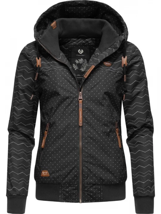 Foto van product Ragwear Tussenjas 'Nuggie' bruin / zwart / wit