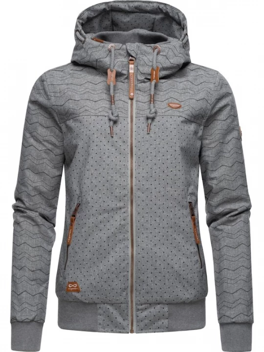 Foto van product Ragwear Tussenjas 'Nuggie' grijs gemêleerd / zwart