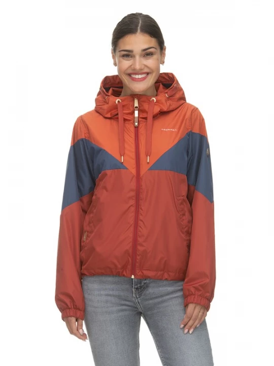 Foto van product Ragwear Tussenjas 'Rochele' navy / roestrood / oranjerood
