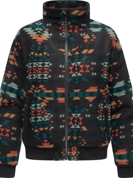 Foto van product Ragwear Tussenjas 'Toscia Ikat' lichtblauw / smaragd / pasteloranje / zwart