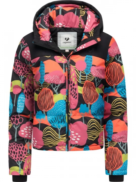 Foto van product Ragwear Winterjas 'Amazze' blauw / geel / oranje / zwart