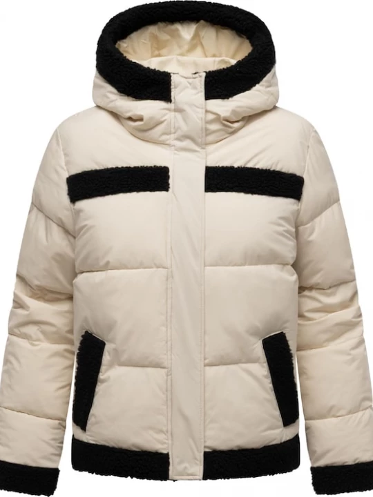 Foto van product Ragwear Winterjas 'Editah Youmodo' ecru / zwart
