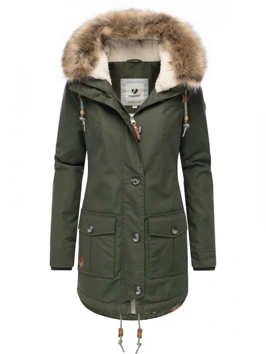 Foto van product Ragwear Winterjas 'Jane' olijfgroen