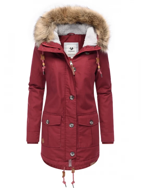 Foto van product Ragwear Winterjas 'Jane' wijnrood
