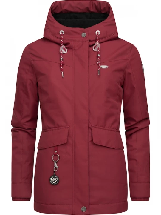 Foto van product Ragwear Winterjas 'Jazmin Remake II' wijnrood