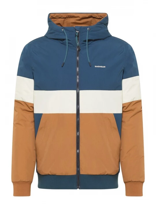 Foto van product Ragwear Winterjas 'JINIG WARM' blauw / bruin / wit