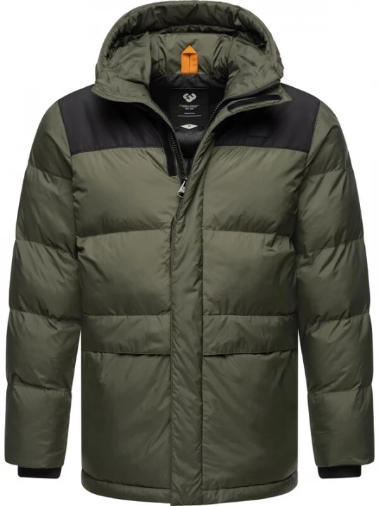 Foto van product Ragwear Winterjas 'Mikkesh' olijfgroen / zwart