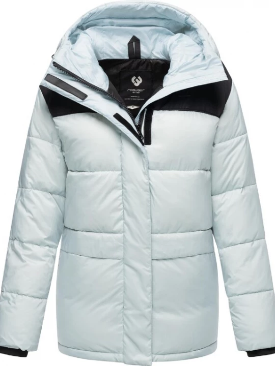 Foto van product Ragwear Winterjas 'Wikesh' pastelblauw / zwart