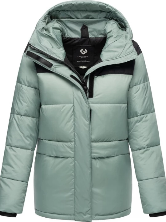 Foto van product Ragwear Winterjas 'Wikesh' pastelgroen / zwart