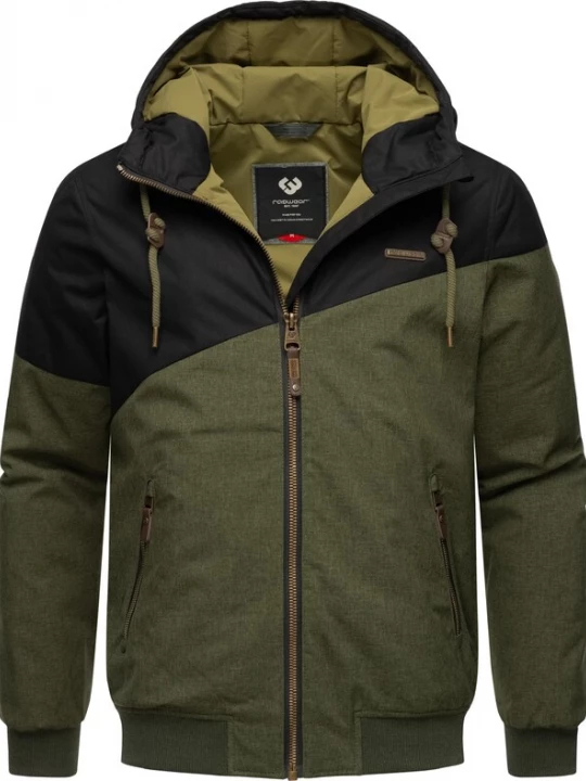 Foto van product Ragwear Winterjas 'Wings' olijfgroen / zwart