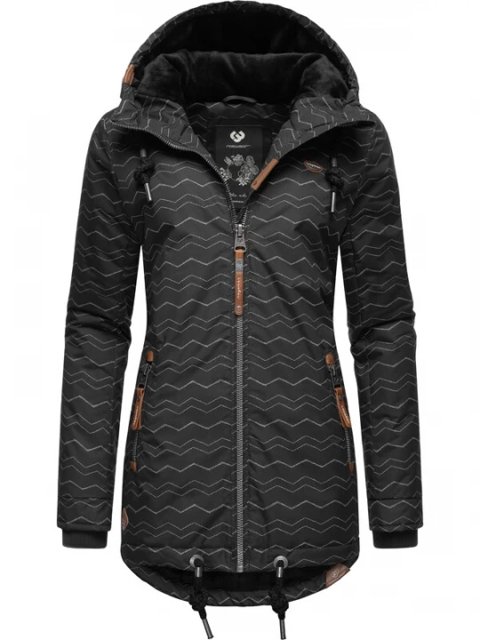 Foto van product Ragwear Winterjas 'Zuzka' brons / zwart